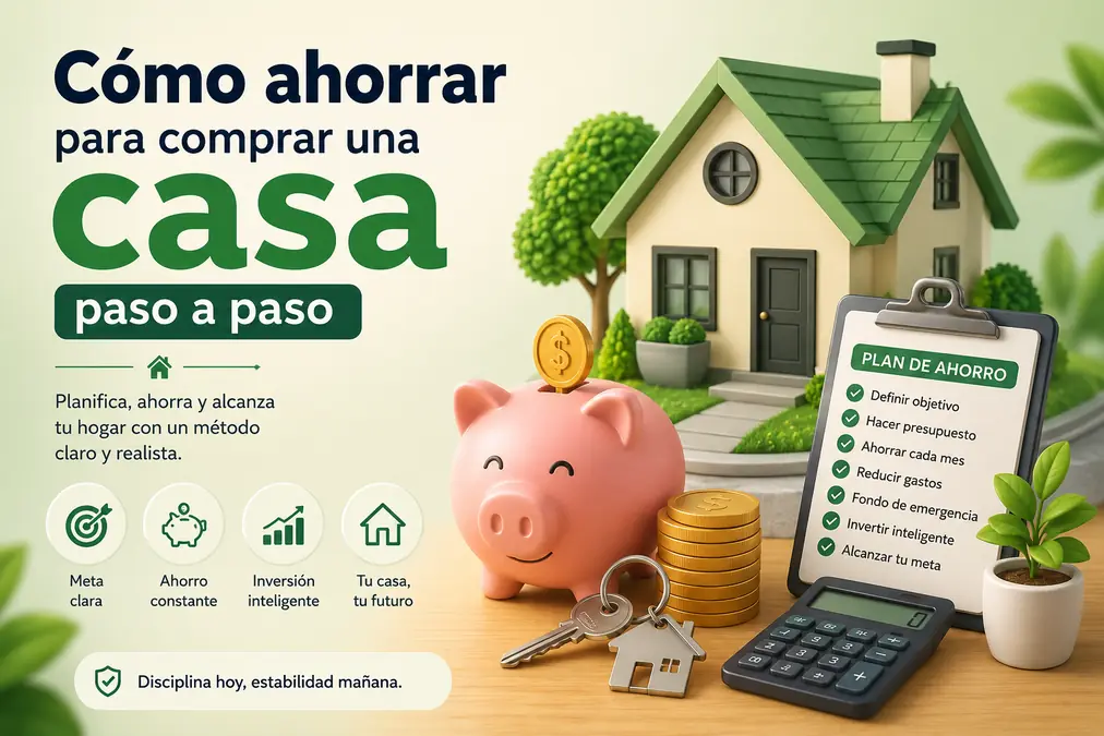 Cómo ahorrar para comprar una casa con un plan mensual