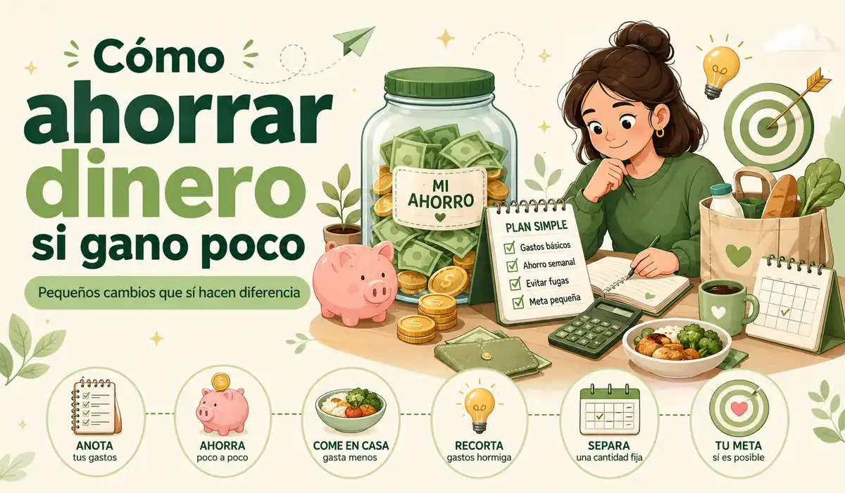 Cómo ahorrar dinero con ingresos bajos mediante cantidades pequeñas