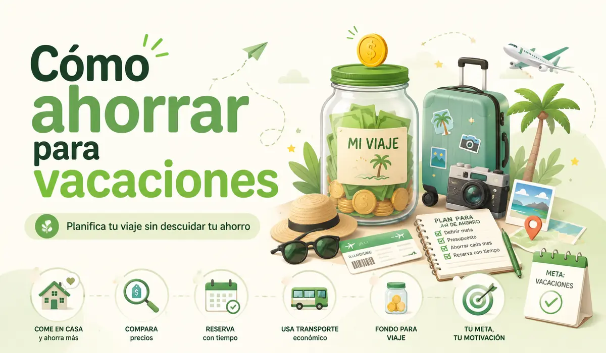 Cómo ahorrar para vacaciones con un presupuesto y plan mensual
